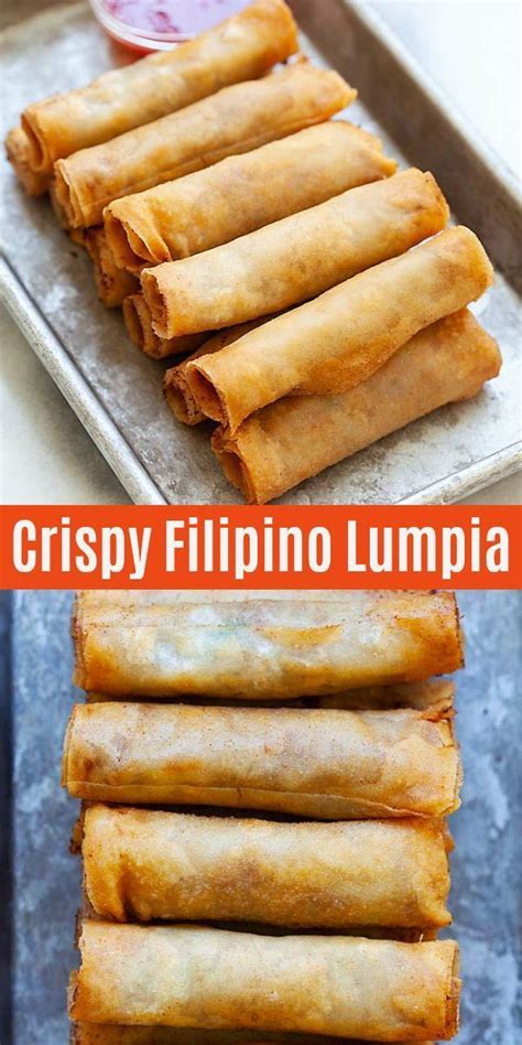 lumpia are filipino fried spring rolls filled with ground pork and mixed vegetables this lumpia