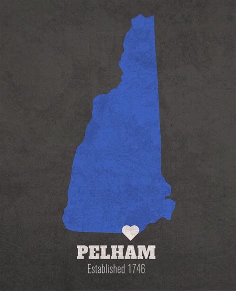 Pelham New Hampshire City Map Founded 1746 University Of New Hampshire