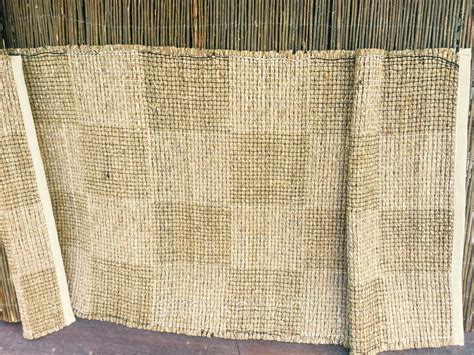 Циновка коврик из рисовой соломы с нитью в клетку 90х200 продажа цена
