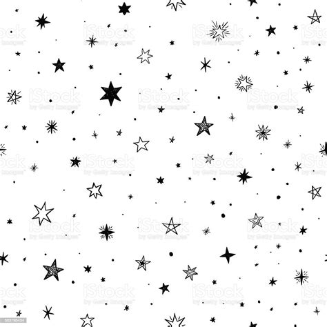 Seamless Pattern With Handdrawn Stars Stock Vector Art 583795434 Istock