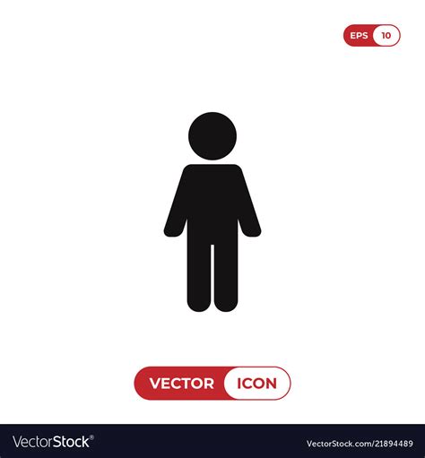 Man Standing Up Icon Royalty Free Vector Image