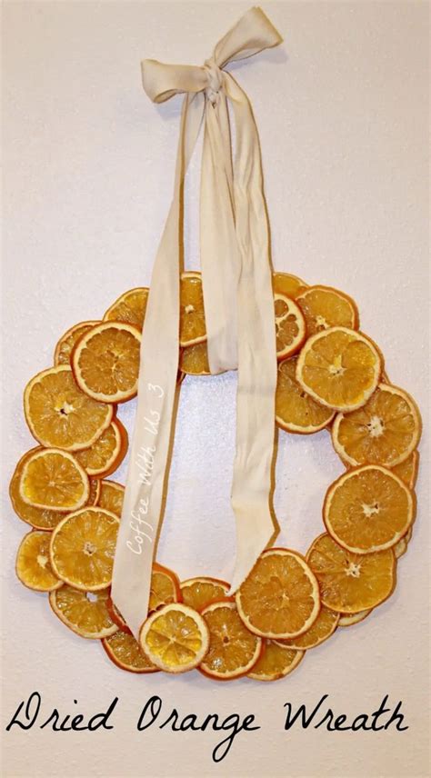 Dried Orange Wreath And How To Dry Oranges For Crafts Orange Wreath