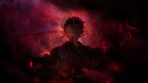 Black anime wallpaper demon slayer. Kimetsu no Yaiba wallpaper, Anime, Demon Slayer, Tanjirou Kamado • Wallpaper For You HD ...