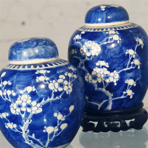 Check spelling or type a new query. Pair Antique Chinese Blue and White Porcelain Ginger Jars ...