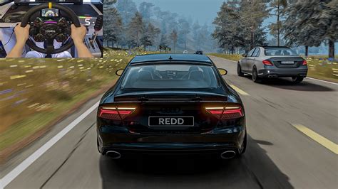 Audi RS7 Mercedes Benz E63S AMG Convoy Assetto Corsa Moza R9