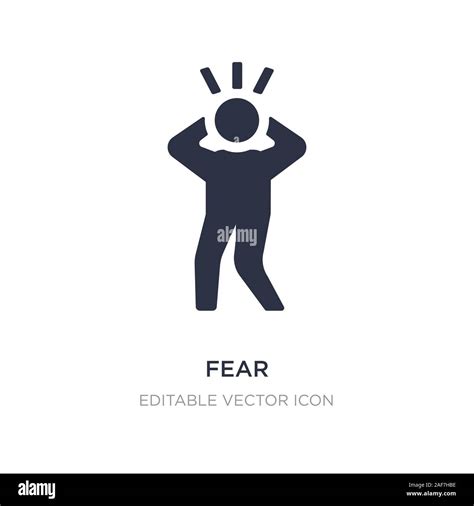 Fear Icon On White Background Simple Element Illustration From