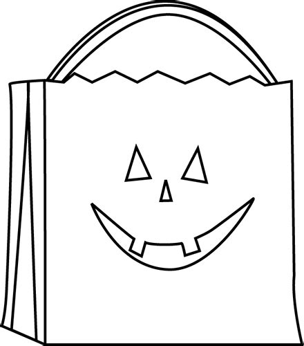 Black And White Trick Or Treat Bag Halloween Treat Bags Trick Or