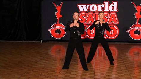 World Salsa Solo 2015 Amateur Salsa Duets David Peirce And David Furner Youtube