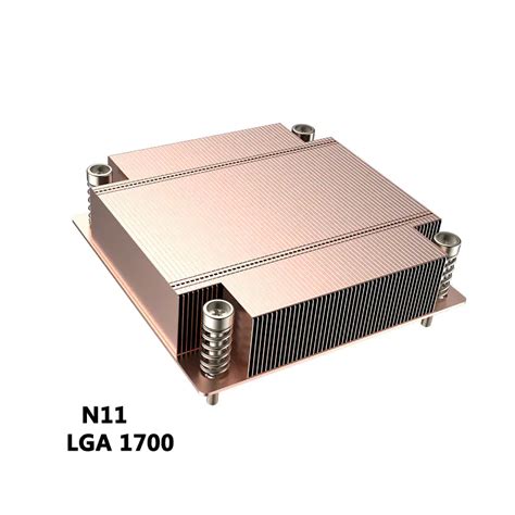 Intel Lga1700 Square Passive Cpu Heatsink Copper With Vapor Chamber For