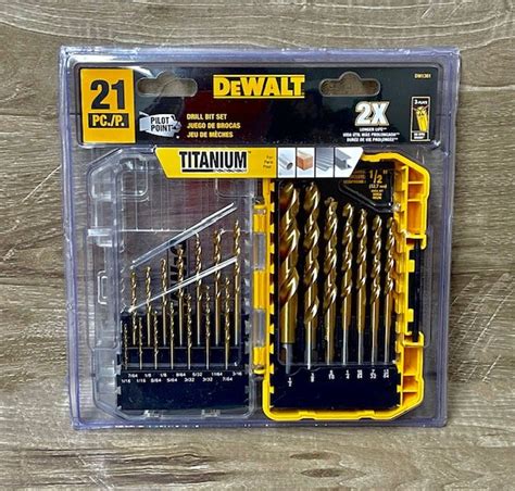 Dewalt 21 Piece Titanium Drill Bit Set Ar