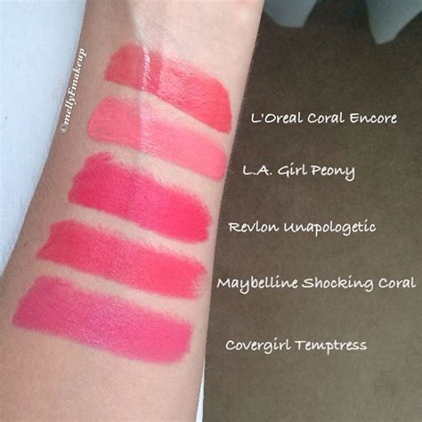 Mel On Instagram And Here Are The Swatches Of My Coral Lipsticks And