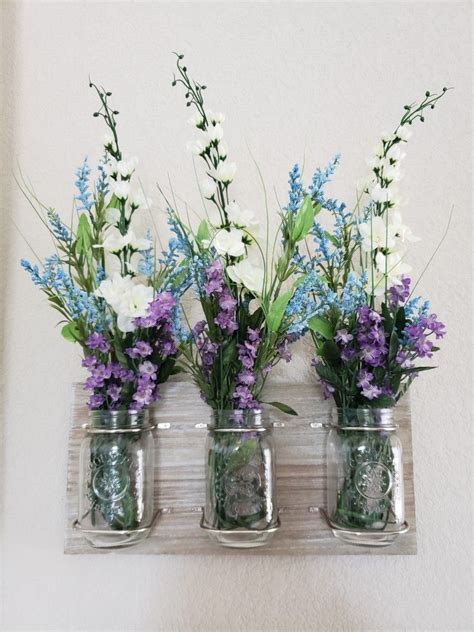 Maybe you would like to learn more about one of these? Pin on Mason jar flower wall hanging