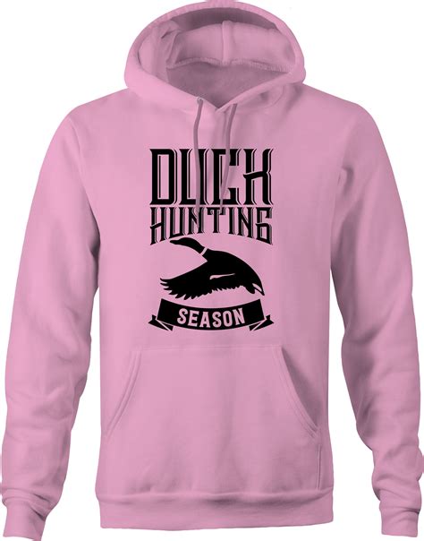 Pink Duck Hunting Season Banner Goose Birds Hunter Fancy Hoodie XXL