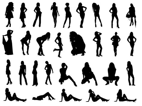 Woman Silhouettes Png Transparent Onlygfx Com