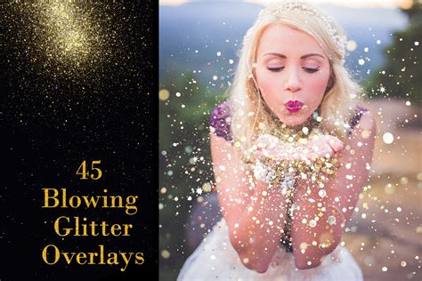 45 Blowing Glitter Photoshop Overlays Confetti Photoshop Overlay
