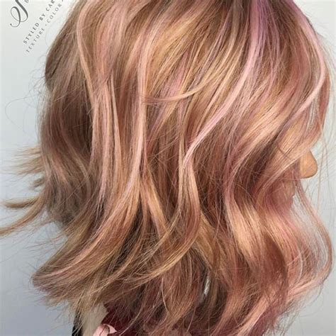 Strawberry blonde hair exists in this magical place between red hair and blonde hair.it's a lovely, playful hair color that exudes warmth and softness. Strawberry blonde with a hint of pink . . . . # ...