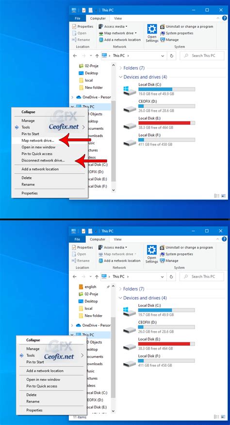 2 Ways To Remove Map Network Drive From Context Menu And Disconnect