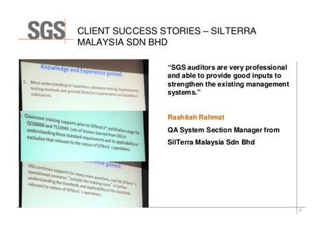 Key Highlights From The Sgs Malaysia Client Info Day April 2014