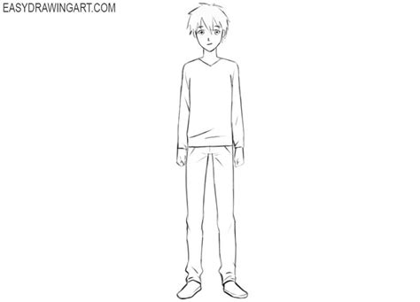 How To Draw A Manga Character Easy Manga Characters Drawings Draw