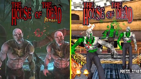 The House Of The Dead Remake Vs Original Early Graphics Comparison