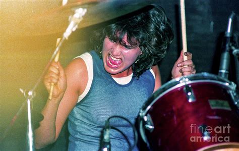 Drummer Lynn Perko Of The Dicks Band In Chicago 1985 02 Photograph By