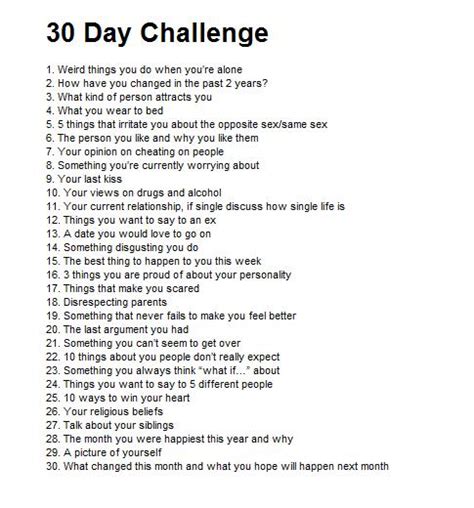 If you do not know the answer, choose the best option. Teacher Veronike: Thinking about 30-day challenges