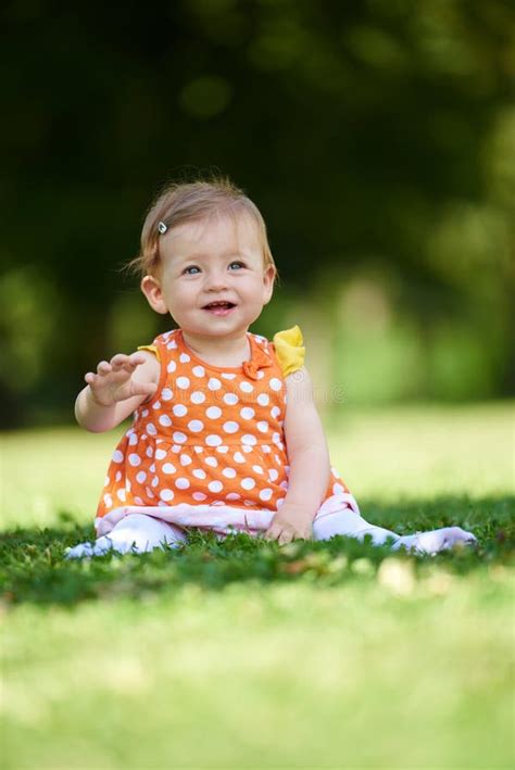 Baby In Park Stock Image Image Of Baby Outdoor Beautiful 56443453