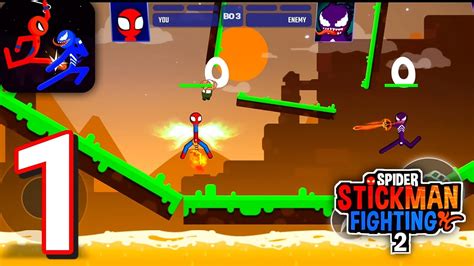 An epic battle arrives between the little stickmans who are determined to become the number 1 street fighter control the main character and help him beat the other fighters play it now on kukogames always free remember that we have the best. Spider Stickman Fighting 2 - Supeme Dual - Gameplay ...