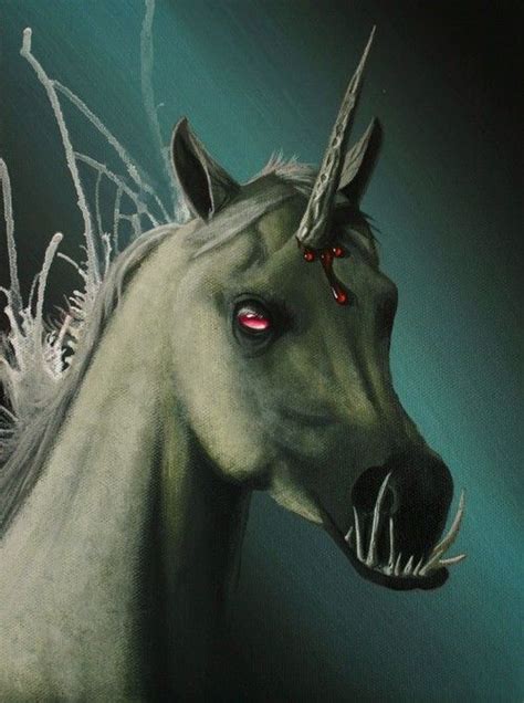 Unicorn Evil Unicorn Unicorn Art Fantasy Horses