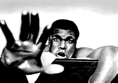 The Greatest Muhammad Ali Drawing By Mike Sarda Pixels