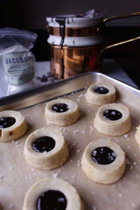 Orange Thumbprint Cookies With Salted Ganache Olive And Artisan