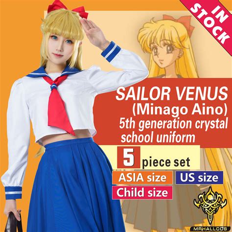 Mrhallcos Anime Sailor Moon Venus Minako Aino Crystal School Uniform