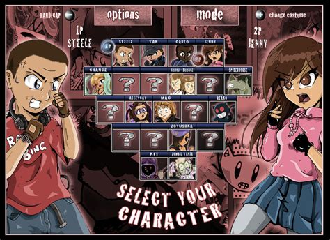 Character Selection Screen By Animefuzz On Deviantart