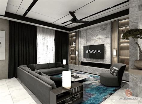 Modern Living Room Wall Interior Design Idea
