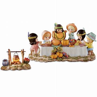 Thanksgiving Precious Moments Figurine Village Together Hawthorne