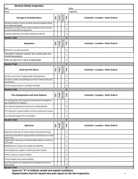 This is a simple but very useful spreadsheet designed for this purpose. Eyewash Station Weekly Inspection Form | Universal Network