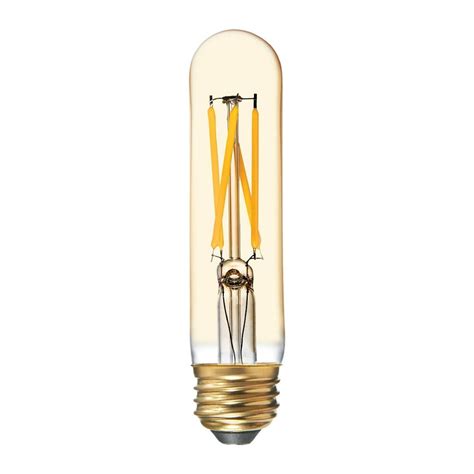 Ge Lighting 36578 Amber Glass Light Bulb Led Vintage Style Dimmable T9