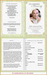 Images of Free Online Funeral Program Template