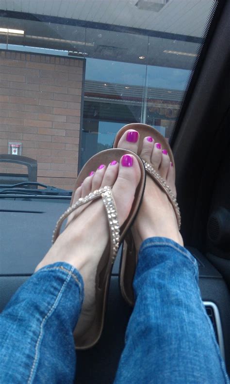 Pink Toenail Polish In Sandals Sexy Feet On Dash Pinterest