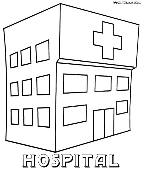 Family and jobs coloring pages for kids. Hospital Coloring Pages