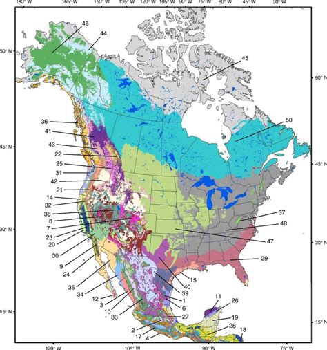 Predicted Contemporary Distribution Of 46 North American Biomes Biome