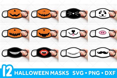 Halloween Face Mask Svg Files Halloween Svg Bundle