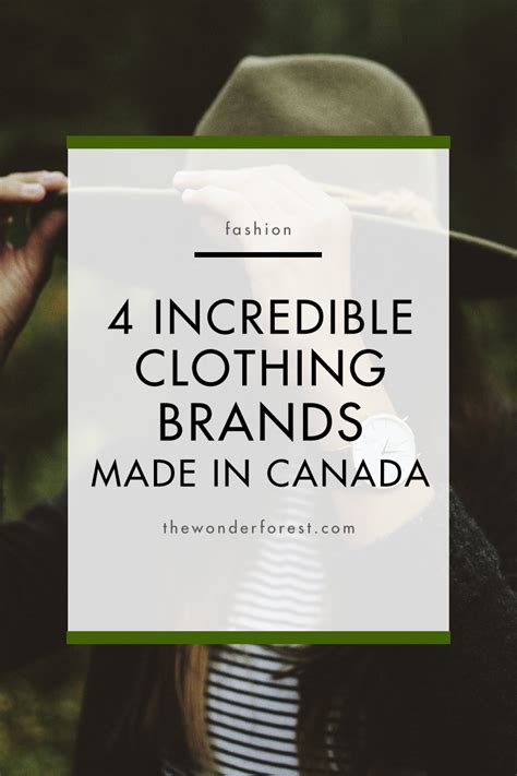 Maybe you would like to learn more about one of these? 4 Incredible Clothing Brands Made in Canada - Wonder Forest