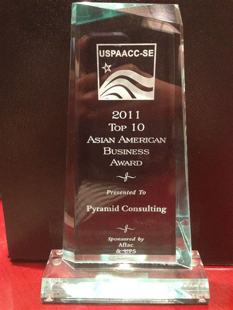 Top 10 Asian American Business Award 2011 In 2011 Pyramid Consulting