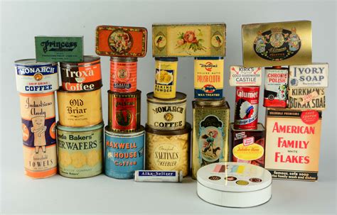 Lot Detail Large Lot Of Assorted Product Tins