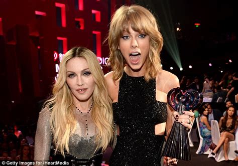 Taylor Swift Cant Conceal Her Excitement As Madonna Presents Her With