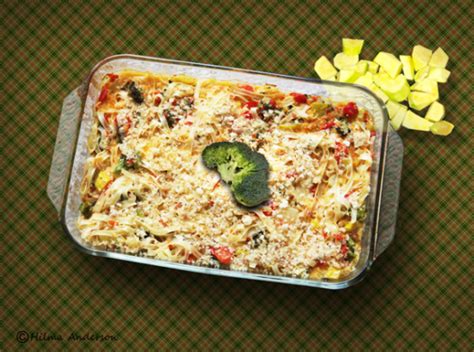 Sprinkle with remaining cup of cheese. Vegetarian Noodle Casserole Recipe - Genius Kitchen