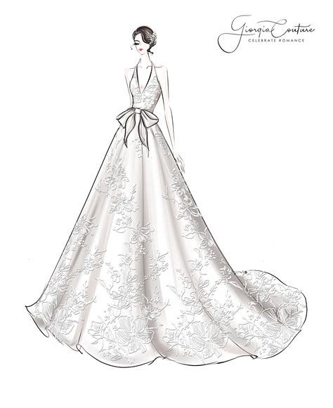 Buy Drawing A Wedding Dress In Stock
