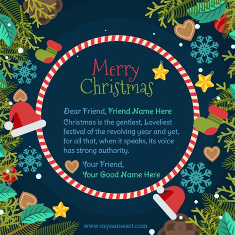 Christmas is the time to remember your near and dear ones and share the goodness of your heart with them. Christmas Wishes Messages For Friends With Name | wishes ...