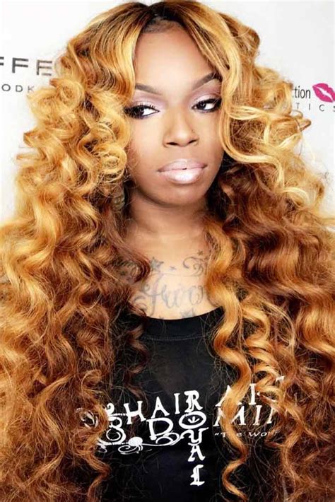 Blonde Curly Sew In Weave Hairstyles